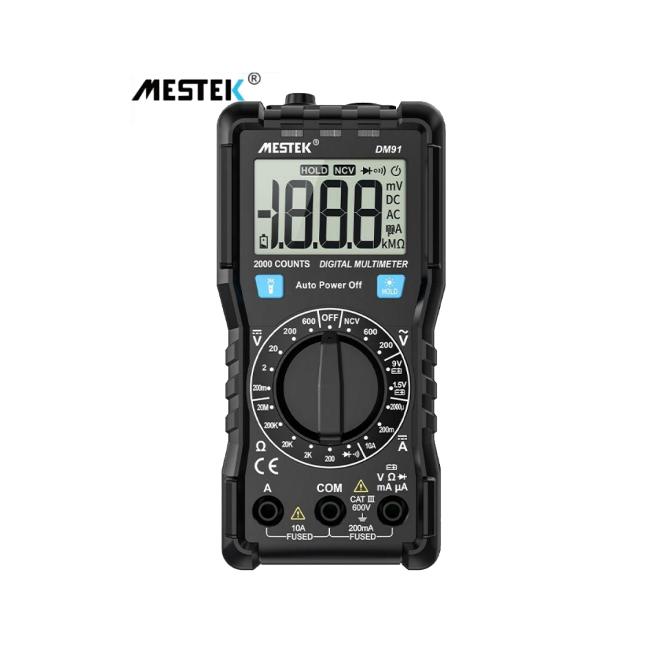 MESTEK DM91 Manuel Menzil Taşınabilir Multimetre