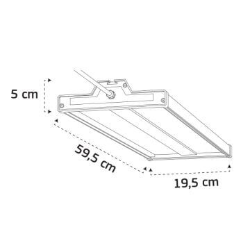 GOYA GY 4323-105 105 Watt Lensli Yüksek Tavan Armatürü (IP65)
