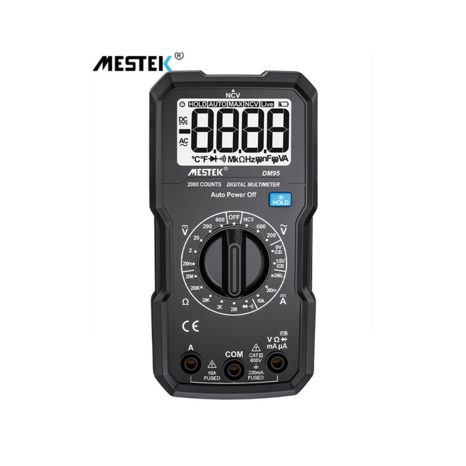 MESTEK DM95 Manuel Aralığı Taşınabilir Mini Multimetre
