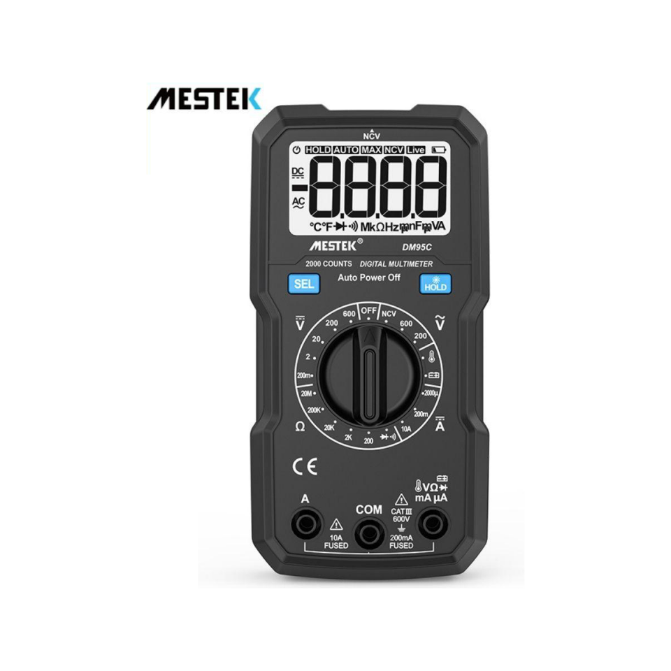 MESTEK DM95C Manuel Aralıklı Taşınabilir Mini Multimetre