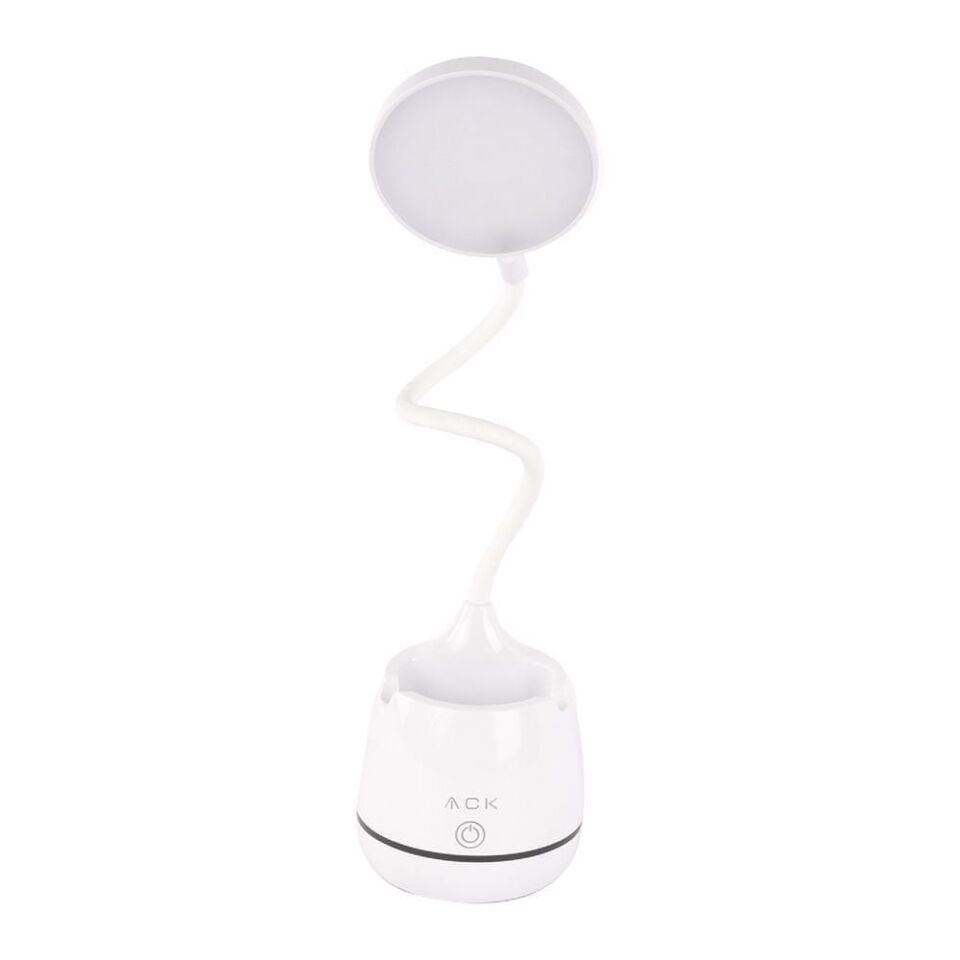 ACK AF11-10014 Şarjlı LED Masa Lambası, Ayarlanabilir Dokunmatik Işık, Çalışma ve Okuma Lambası