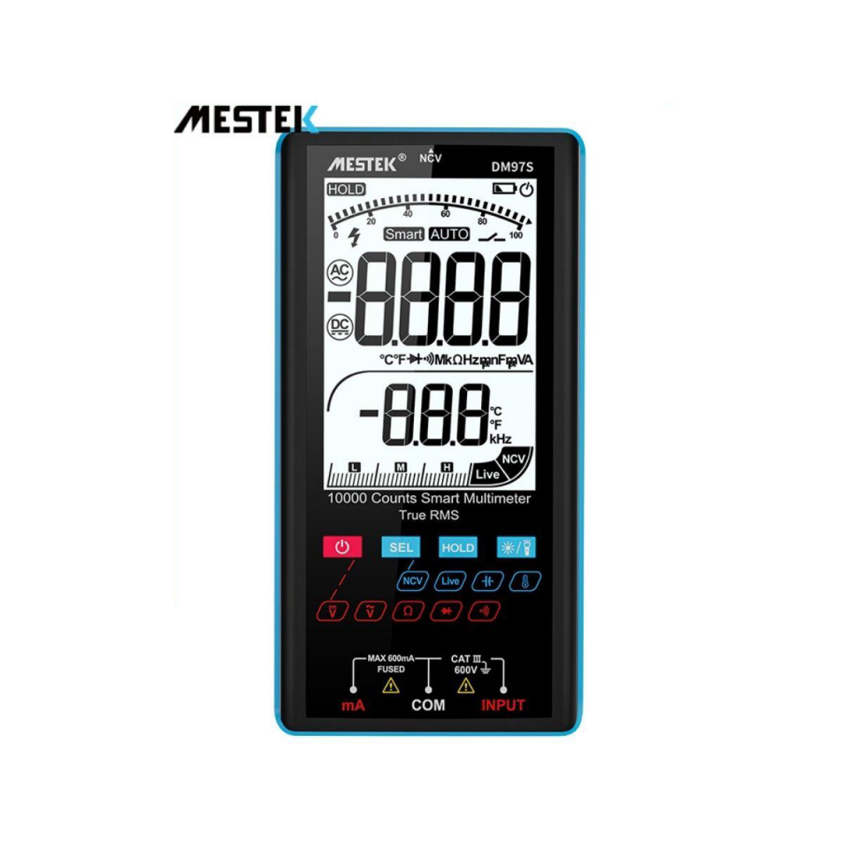 MESTEK DM97S  Büyük Ekran Akıllı Aralık Taşınabilir Multimetre