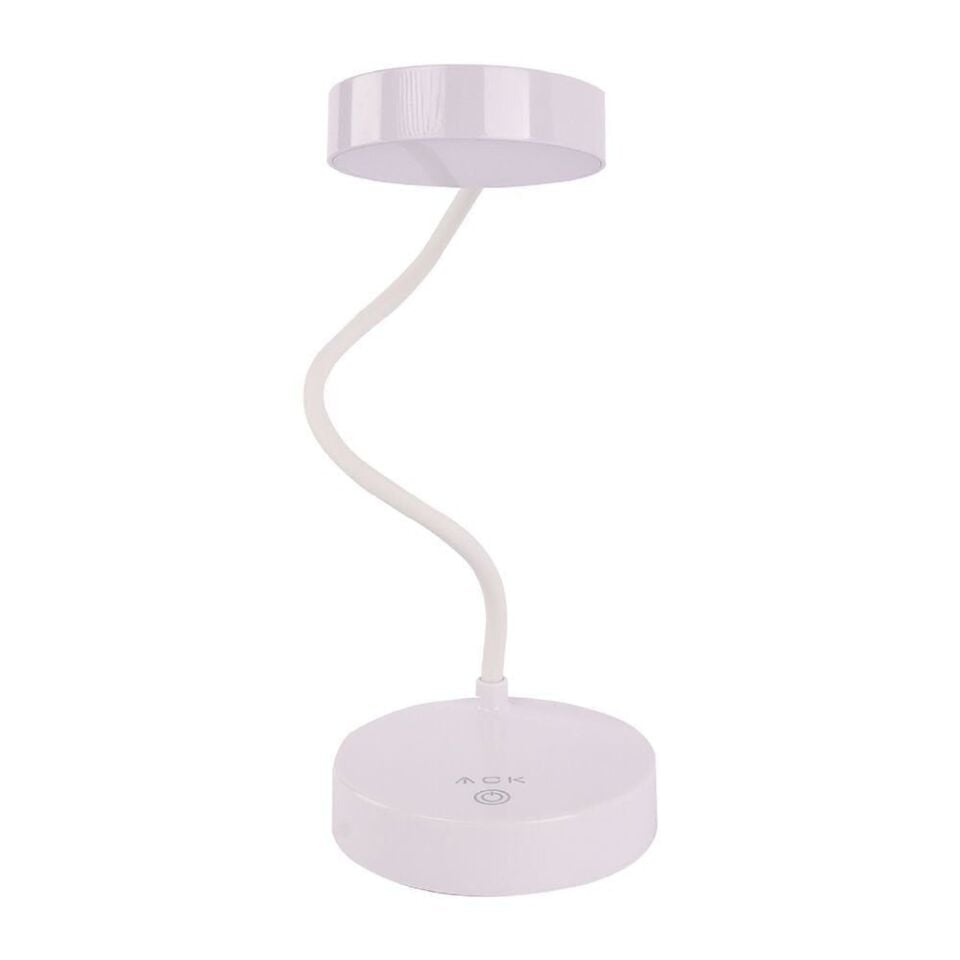 ACK AF11-10015 Şarjlı LED Masa Lambası, Ayarlanabilir Dokunmatik Işık, Çalışma ve Okuma Lambası