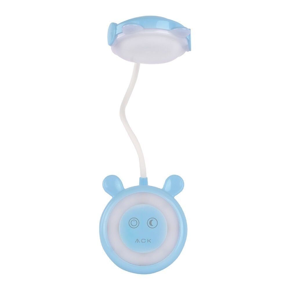 ACK AF11-10010 Mavi Şarj Edilebilir Dokunmatik Dimlenebilir Çift Işıklı LED Masa Lambası