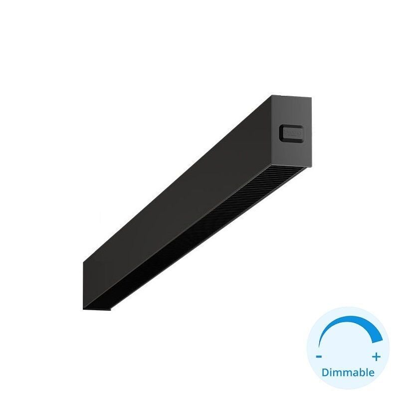 GOYA GY 8054-90 26 Watt Siyah Kasa 90 cm Kamaşma Önleyicili Sıva Üstü DİMLİ Lineer Armatür
