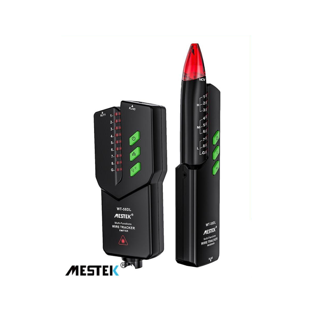 MESTEK WT58DL RJ11 RJ45 Cat5 Cat6 Test Cihazı Kablo Bulucu