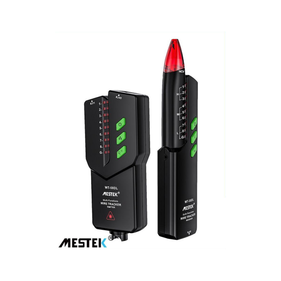 MESTEK WT58DL RJ11 RJ45 Cat5 Cat6 Test Cihazı Kablo Bulucu