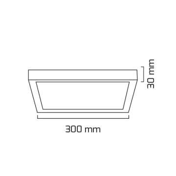 GOYA GY 1884-24 24 Watt 30x30 cm Sıva Üstü LED Panel