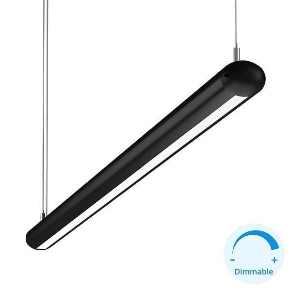 GOYA GY 8076-182 Siyah/Beyaz Kasa 51 Watt 182 cm DİMLİ Lineer Sarkıt Avize