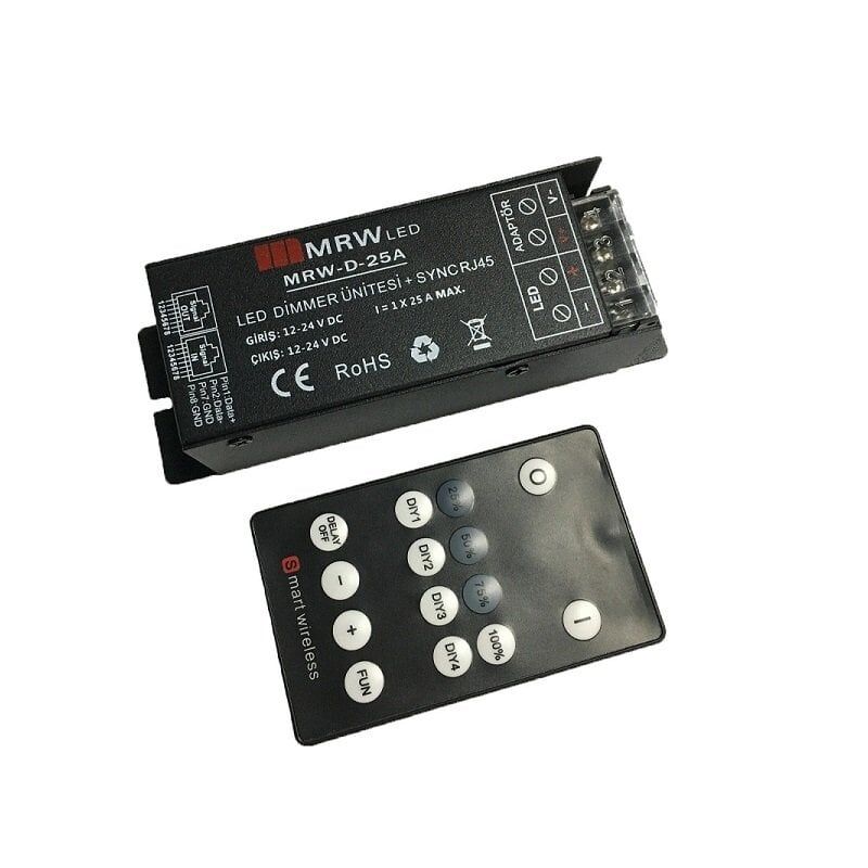 Mervesan 30A 12-24V 360WLed RF Dimmer MRW-D-30A/T