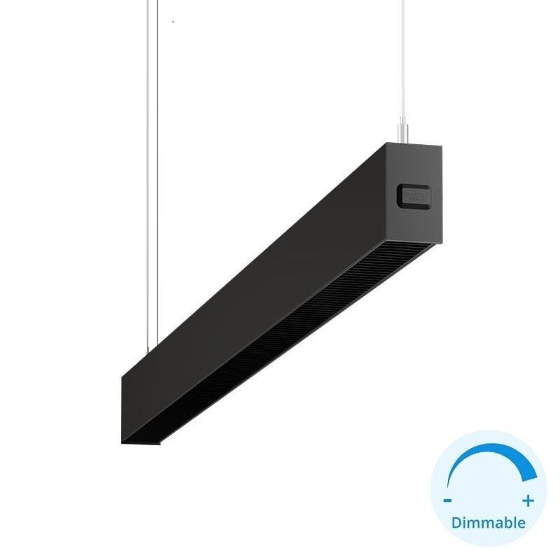 GOYA GY 8054-90 26 Watt Siyah Kasa 90 cm Kamaşma Önleyicili DİMLİ Lineer Sarkıt Avize