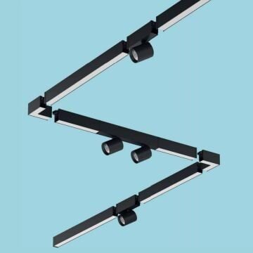 GOYA GY 8057-60 26 Watt Siyah/Beyaz Kasa 60 cm Eklenebilir Sıva Üstü DİMLİ Lineer Armatür