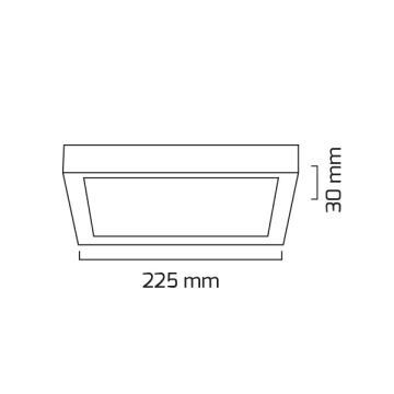 GOYA GY 1884-18 18 Watt Sıva Üstü Kare LED Panel