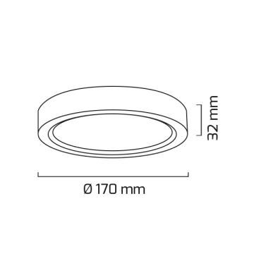 GOYA GY 1883-12 12 Watt Sıva Üstü Yuvarlak LED Panel