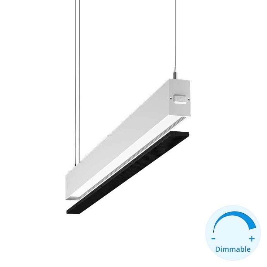 GOYA GY 8055-60 26 Watt Beyaz Kasa 60 cm Kamaşma Önleyicili DİMLİ Lineer Sarkıt Avize