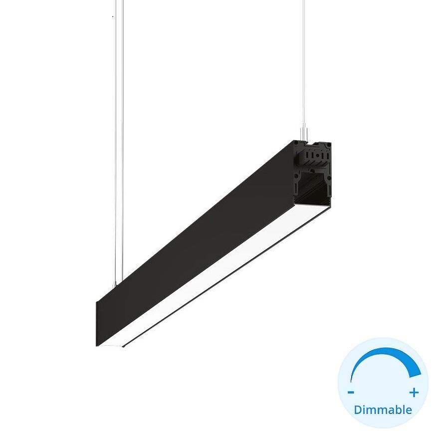 GOYA GY 8057-60 26 Watt Siyah/Beyaz Kasa 60 cm Eklenebilir DİMLİ Lineer Sarkıt Avize
