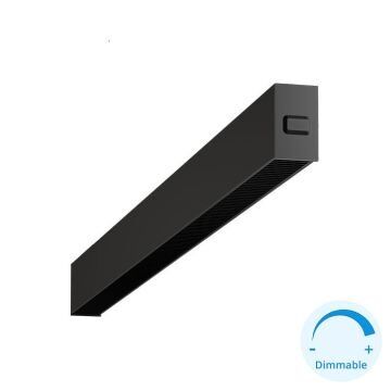 GOYA GY 8054-120 Siyah Kasa 34 Watt 120 cm Kamaşma Önleyicili Sıva Üstü DİMLİ Lineer Armatür