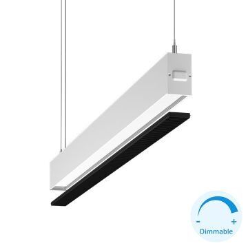 GOYA GY 8054-120 Beyaz Kasa 34 Watt 120 cm Kamaşma Önleyicili DİMLİ Lineer Sarkıt Avize