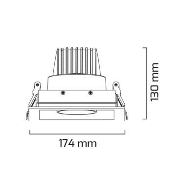 GOYA GY 3041-30 Beyaz-Siyah Kasa 30 Watt LED Mağaza LED Spotu