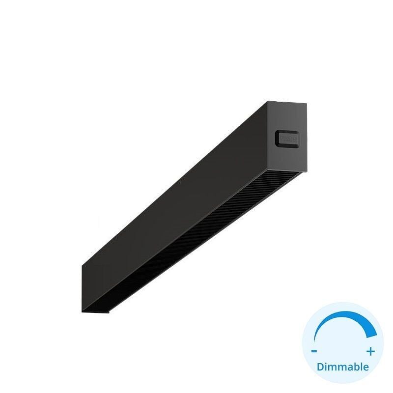 GOYA GY 8055-90 Siyah Kasa 39 Watt 90 cm Kamaşma Önleyicili Sıva Üstü DİMLİ Lineer Armatür