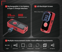 Unit LM60mi Mini 60MT Lazer Mesafe Ölçer