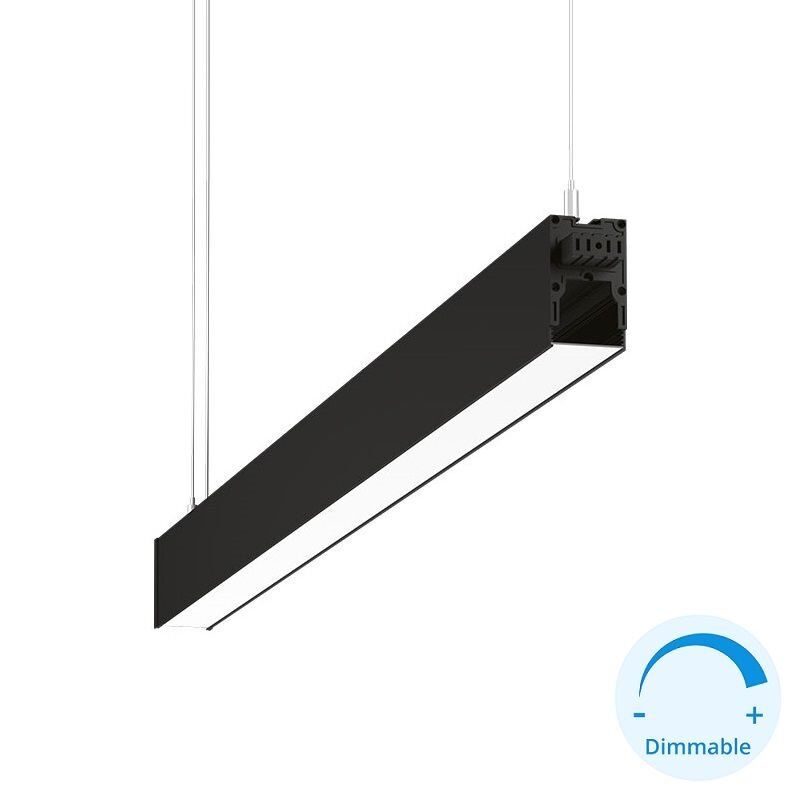 GOYA GY 8057-90 Siyah/Beyaz Kasa 39 Watt 960 cm Eklenebilir DİMLİ Lineer Sarkıt Avize