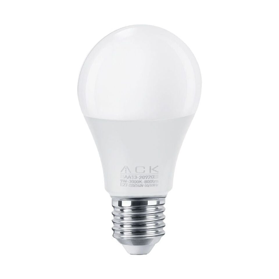 ACK AA14-01021 9W Dimlenebilir LED A60 Ampul 4000K