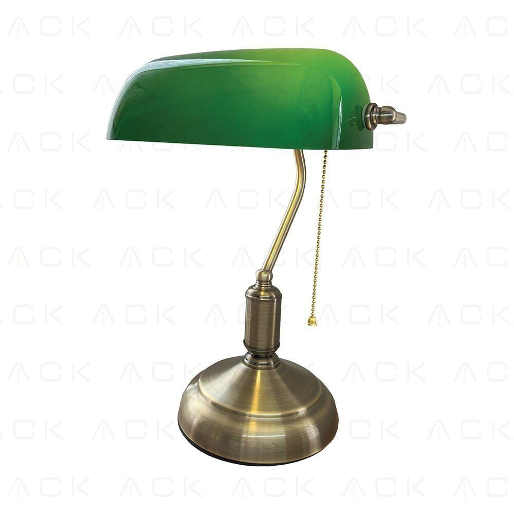 ACK AF10-00526 E27 Duy Yeşil - Banker Masa Lambası