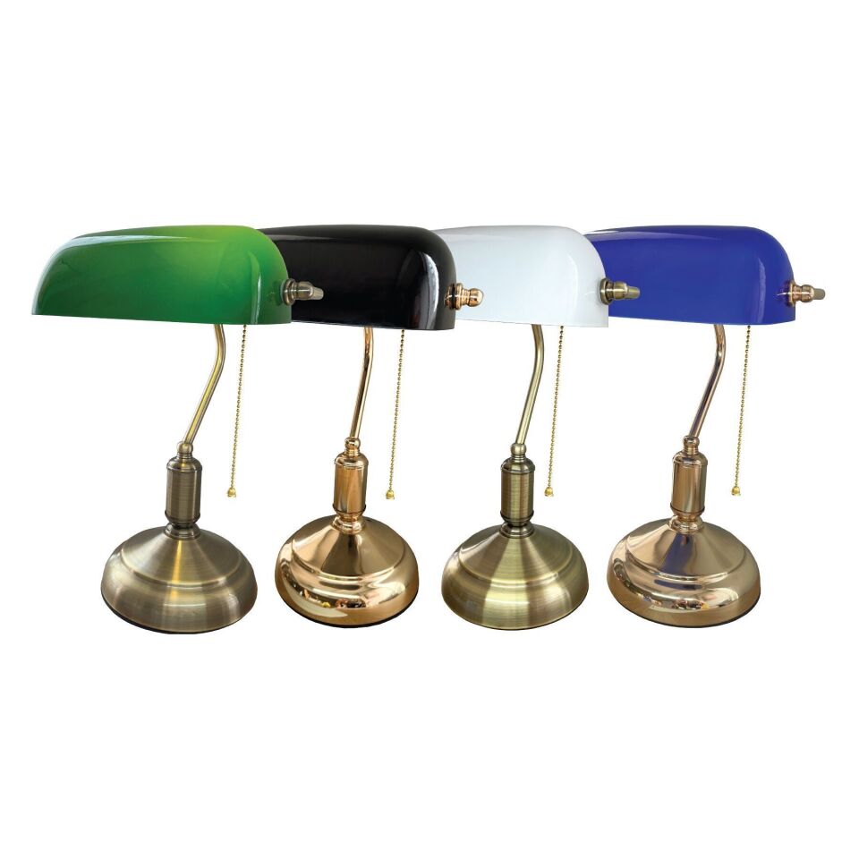 ACK AF10-00526 E27 Duy Yeşil - Banker Masa Lambası