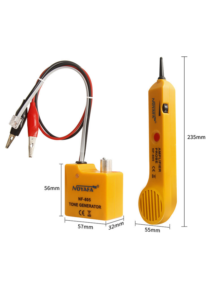 NOYAFA NF-805 Telefon ve Ağ Hattı Testi için Ton Jeneratörü ve Prob Kiti