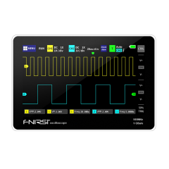 Fnirsi 1013D   2 Kanal 100MHz 1GSa/s  Dijital Dokunmatik Tablet Osiloskop + P4100 Prob Dahil