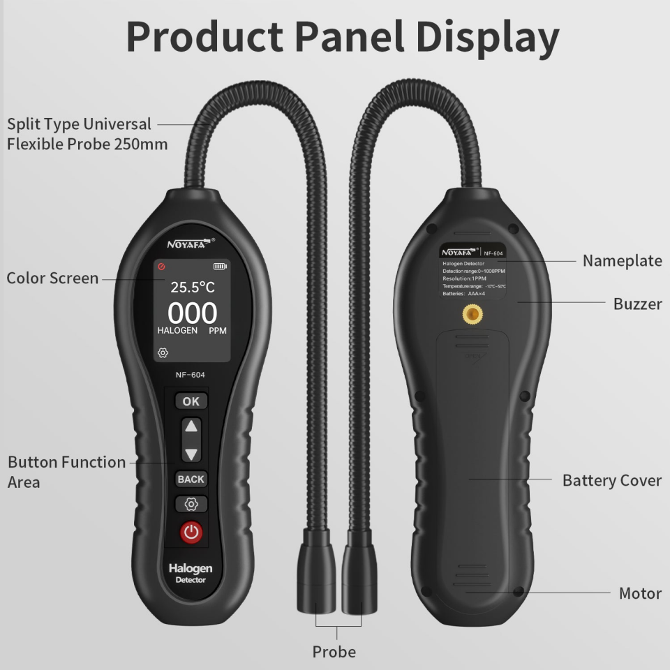 NOYAFA NF-604 Halojen Gaz Kaçak Detektörü