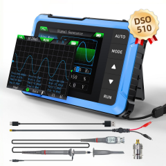 Fnirsi DSO-510H 2'si 1 Arada Mini El Tipi Dijital Osiloskop DDS Sinyal Jeneratörü