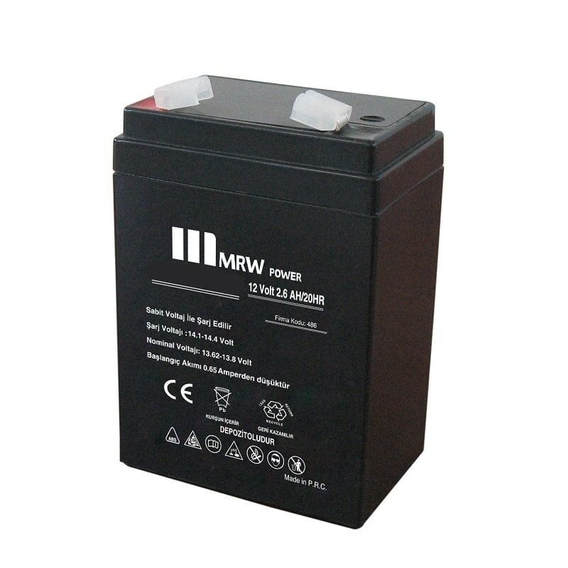 Mervesan 6V-4AH Kurşun/Asit Kuru Tip Akü MRW-6/4