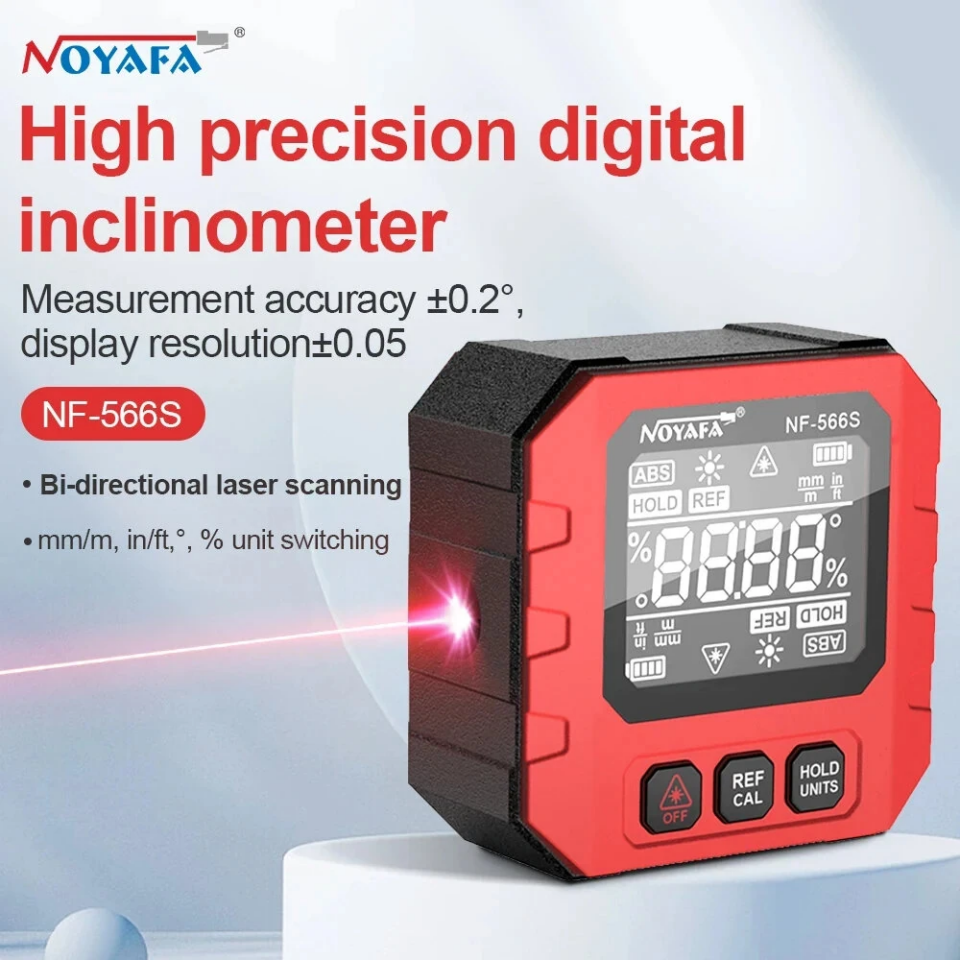NOYAFA NF-566S Dijital İnklometre Eğim Ölçer
