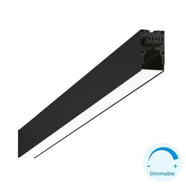 GOYA GY 8056-178 Siyah/Beyaz Kasa 51 Watt 178 cm Eklenebilir Sıva Üstü DİMLİ Lineer Armatür