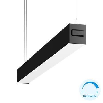 GOYA GY 8034-120 Siyah/Beyaz Kasa 52 Watt 120 cm DİMLİ Lineer Sarkıt Armatür