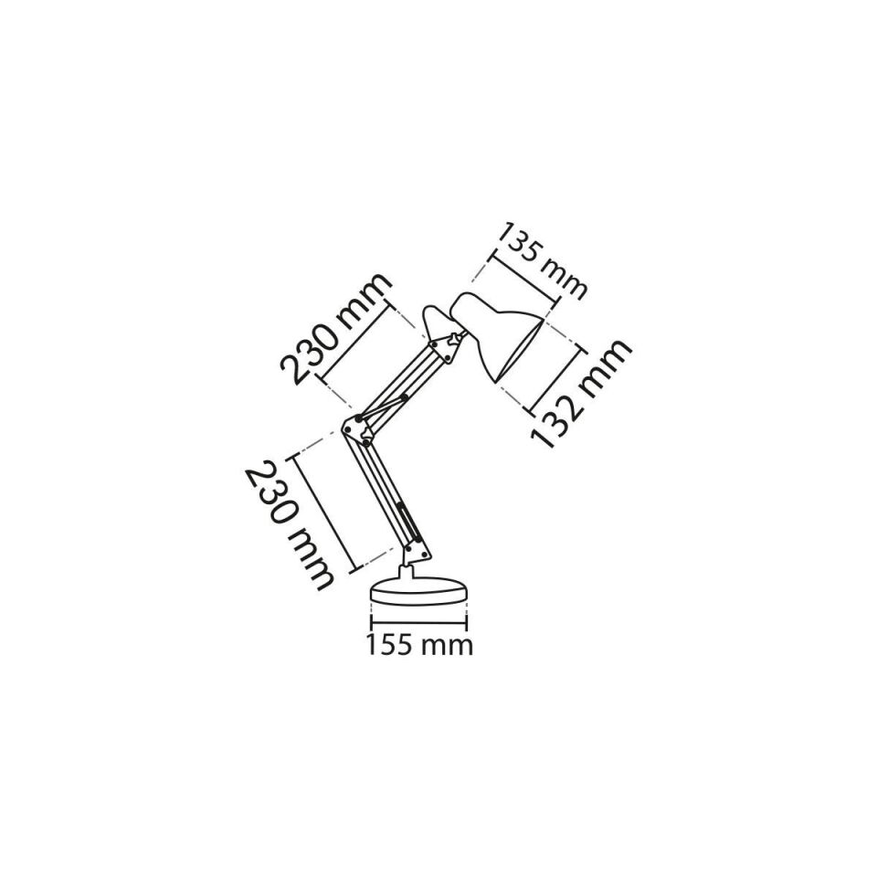 NOAS YL86-1210 Münih E27 Duy Beyaz Masa Lambası