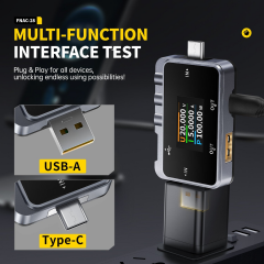 Fnirsi FNAC-28 2'si 1 Arada Tip-C USB Test Cihazı Dijital Voltmetre Ampermetre