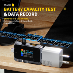 Fnirsi FNAC-28 2'si 1 Arada Tip-C USB Test Cihazı Dijital Voltmetre Ampermetre