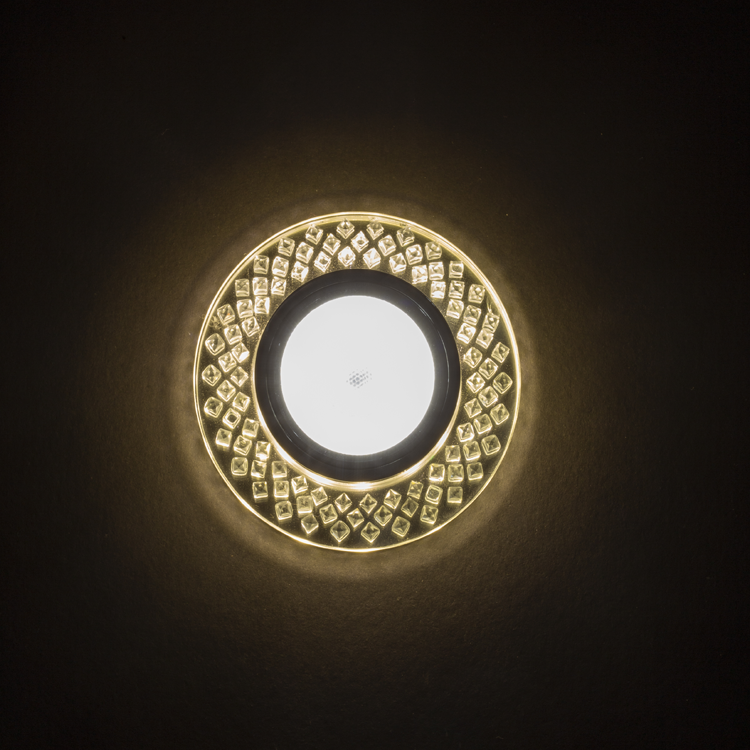 NOAS YL65-1787 Adonis 3w 4000k Natural Beyaz LED Çerçeveli Dekoratif Kristal Cam Boş Kasa