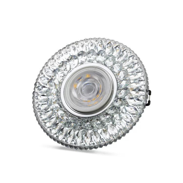 NOAS YL65-1777 Athena 3w 4000k Natural Beyaz LED Çerçeveli Dekoratif Kristal Cam Boş Kasa
