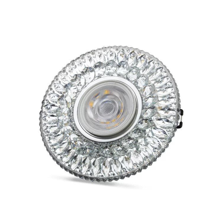NOAS YL65-1777 Athena 3w 4000k Natural Beyaz LED Çerçeveli Dekoratif Kristal Cam Boş Kasa
