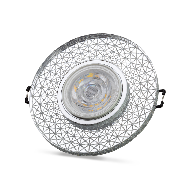 NOAS YL65-1767 Iris 3w 4000k Natural Beyaz LED Çerçeveli Dekoratif Kristal Cam Boş Kasa