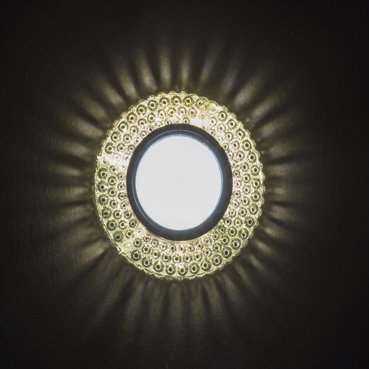 NOAS YL65-1747 Nilus 3w 4000k Natural Beyaz LED Çerçeveli Dekoratif Kristal Cam Boş Kasa