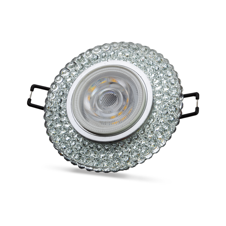 NOAS YL65-1747 Nilus 3w 4000k Natural Beyaz LED Çerçeveli Dekoratif Kristal Cam Boş Kasa