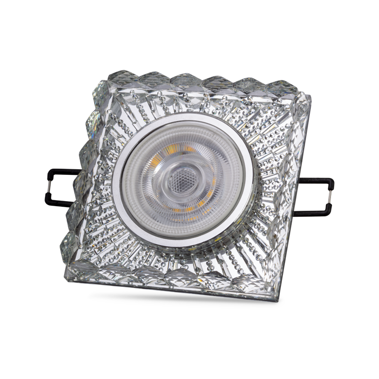 NOAS YL65-1737 Selen 3w 4000k Natural Beyaz LED Çerçeveli Dekoratif Kristal Cam Boş Kasa
