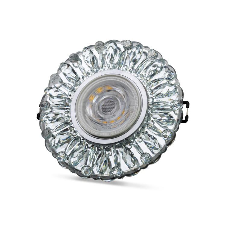 NOAS YL65-1717 Lodos 3w 4000k Natural Beyazled Çerçeveli Dekoratif Kristal Cam Boş Kasa