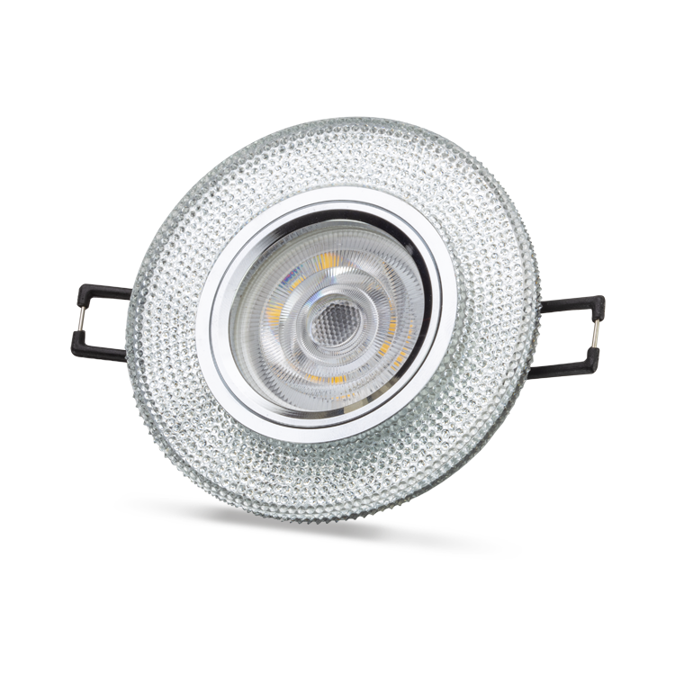 NOAS YL65-1707 Lita 3w 4000k Natural Beyaz LED Çerçeveli Dekoratif Kristal Cam Boş Kasa