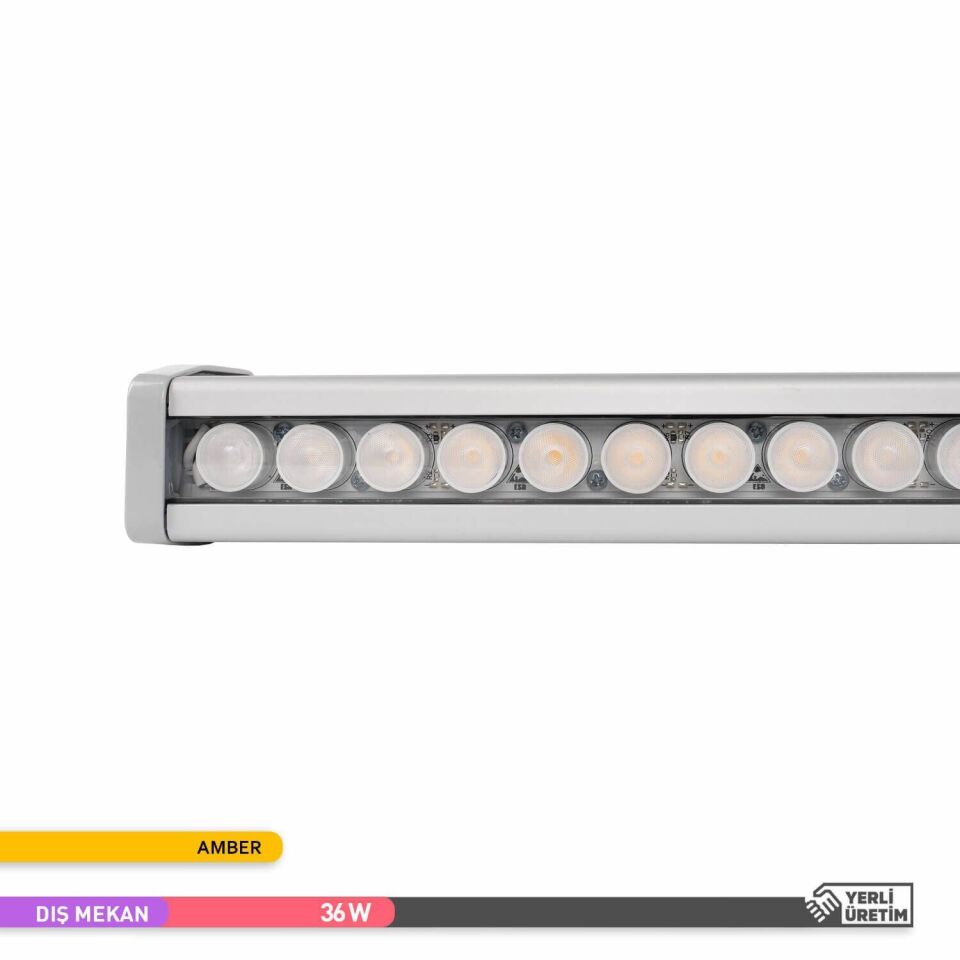 ACK AT20-03683 36W Led WallWasher Amber Işık